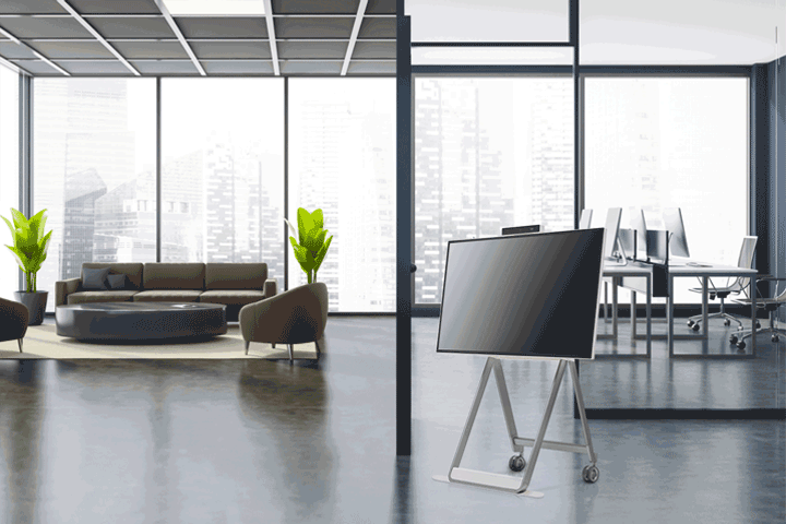 43HT3WJ-04-Easy-Transport-with-a-Movable-Stand-One-Quick-Digital-Signage-ID-D